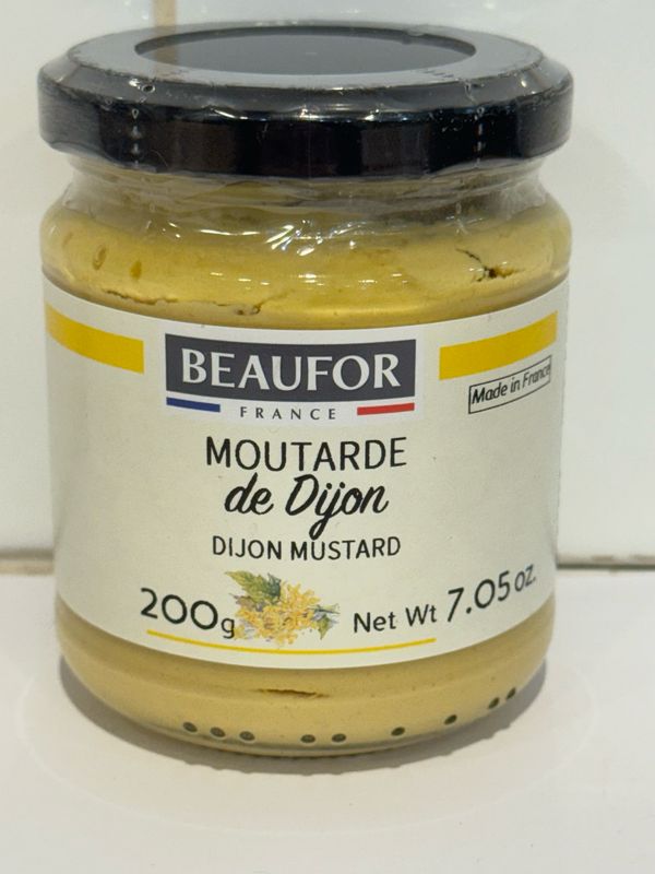BEAUFOR - Moutarde De Dijon Mustard 200G Jar, Each
