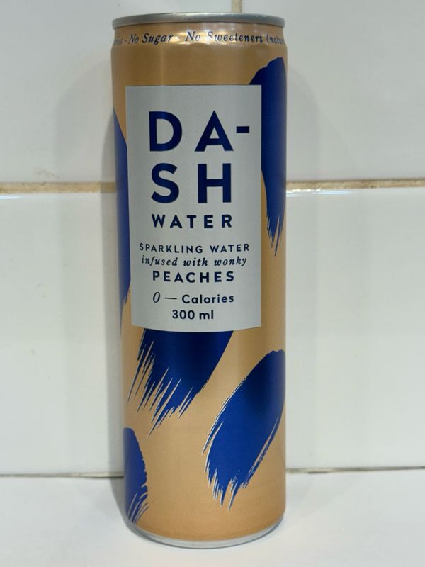 DASH - Sparkling Water, Peach’s 300ml, Each