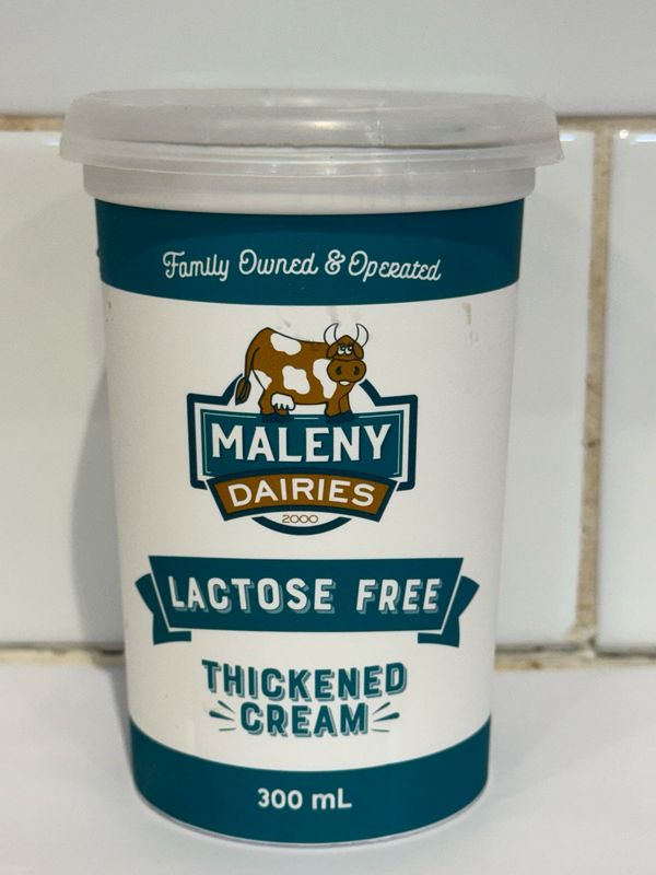 MALENY DAIRIES - Lactose Cream 300ml, Each