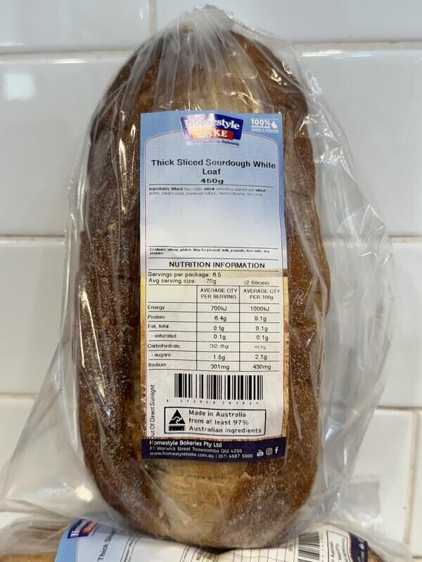 Toowoomba Bake Sliced Sourdough Loaf