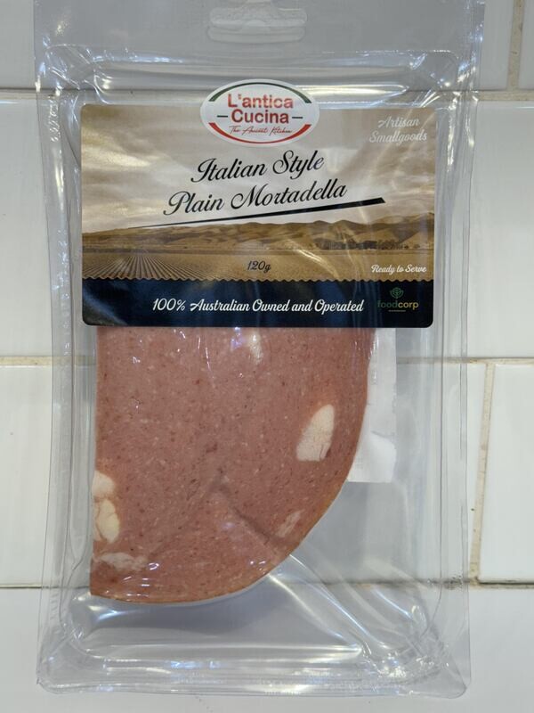 L'ANTICA CUCINA -120g Plain Mortadella Sliced, Each