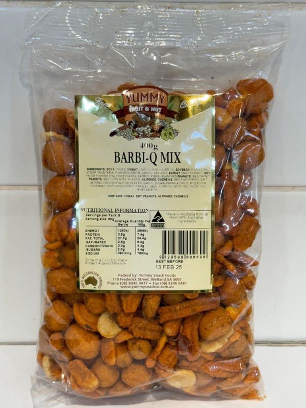 YUMMY SNACKS - 400g Barbi-Q Mix