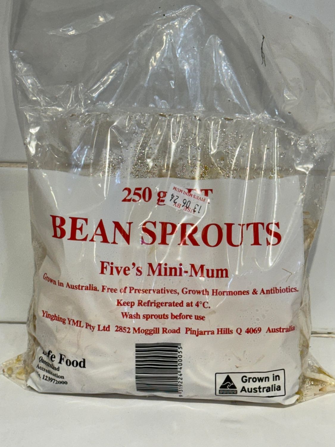 Bean Sprouts, Each