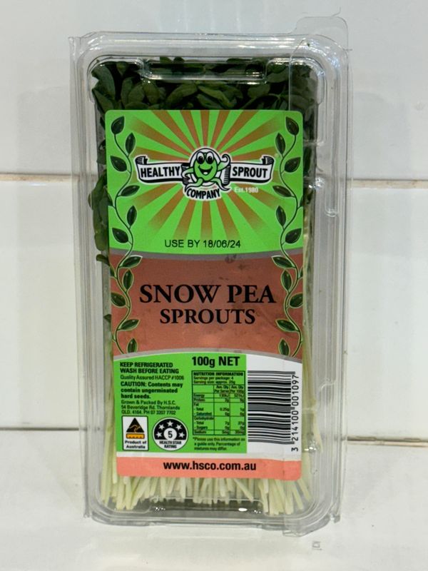 Snowpea Sprouts 100G, Each