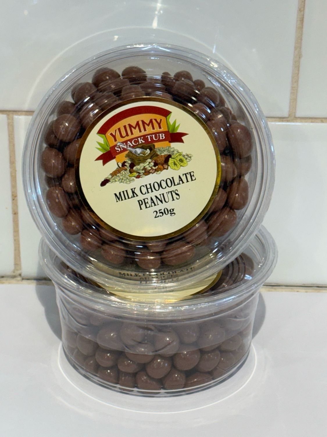 YUMMY SNACKS - 250g Milk Choc Peanuts, Each