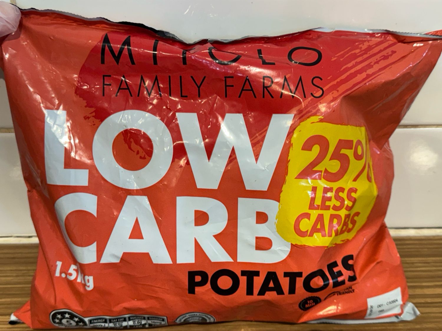 MITOLO - 1.5KG Low Carb Potatoes, Each