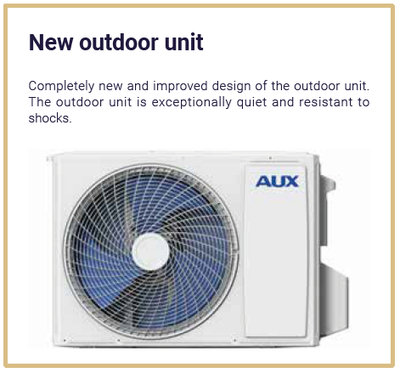 AUX-Q-Smart Plus  Inverter-Mono-Split-Klimagerät -Kühlen &amp; Heizen (QC Serie)  0,6-3,8 kW