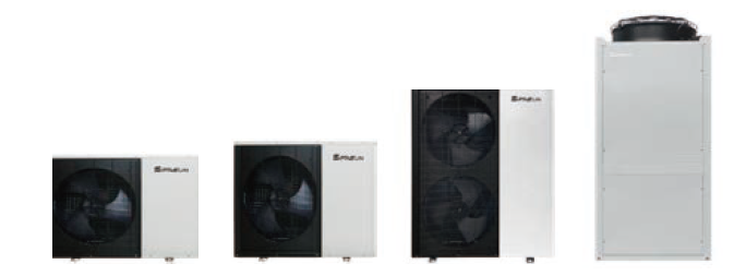 Sprsun R32 DC Inverter air/water heat pump monobloc with SG-Ready function (heating/cooling)  28 kW 400 V