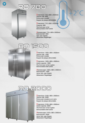 Stainless steel upright Cooler and Freezer (coming Soon)