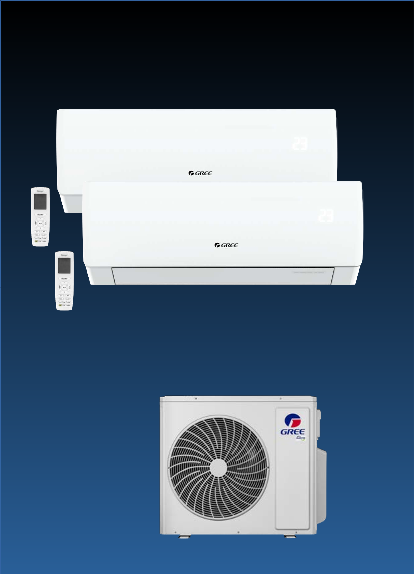 GREE-Multi-Split PULAR Set  2 x 2,5 kW + Outdoor Unit
