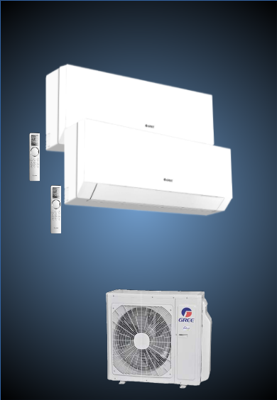 GREE-Multi-Split CLIVIA Set  2 x 2,5 kW + Outdoor Unit