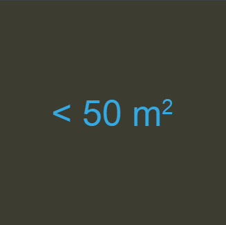 &lt; 50 m2