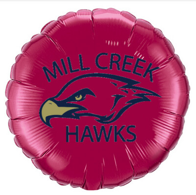 18" Mill Creek Hawks HS Balloon