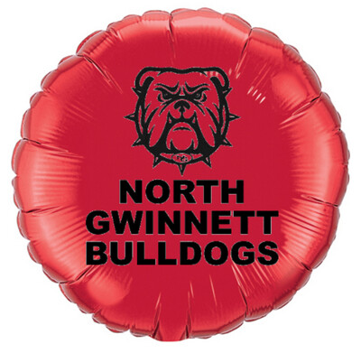 18" North Gwinnett Bulldogs Balloon