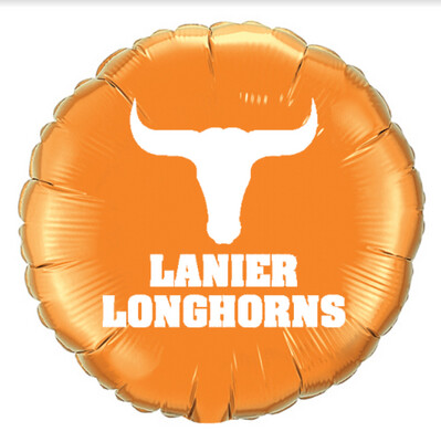 18" Lanier Longhorns Balloon