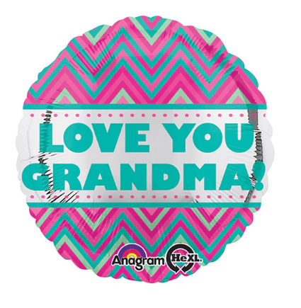 18&quot; Love You Grandma Chevron