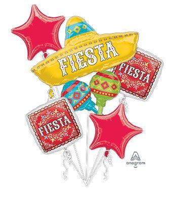 5PC Fiesta Papel Pecado Bouquet