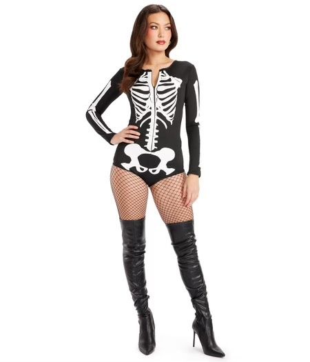 Sexy Skeleton Bodysuit Costume