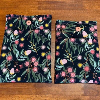 Neon Eucalyptus Book Sleeve - Small