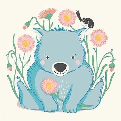 Cute Wombat Greeting Card