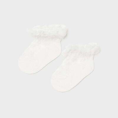 Mayoral- Newborn- Organza Plumeti Ruffle Socks