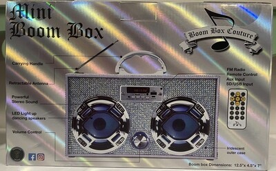 Trend Tech - Bling Mini Boombox w/LED Speakers