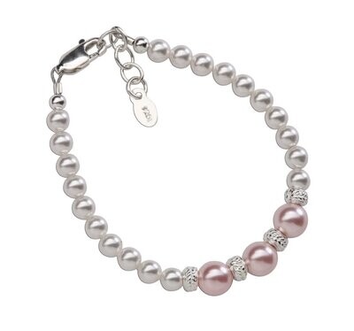 Cherished Moments - Sterling Silver Pearl Bracelet