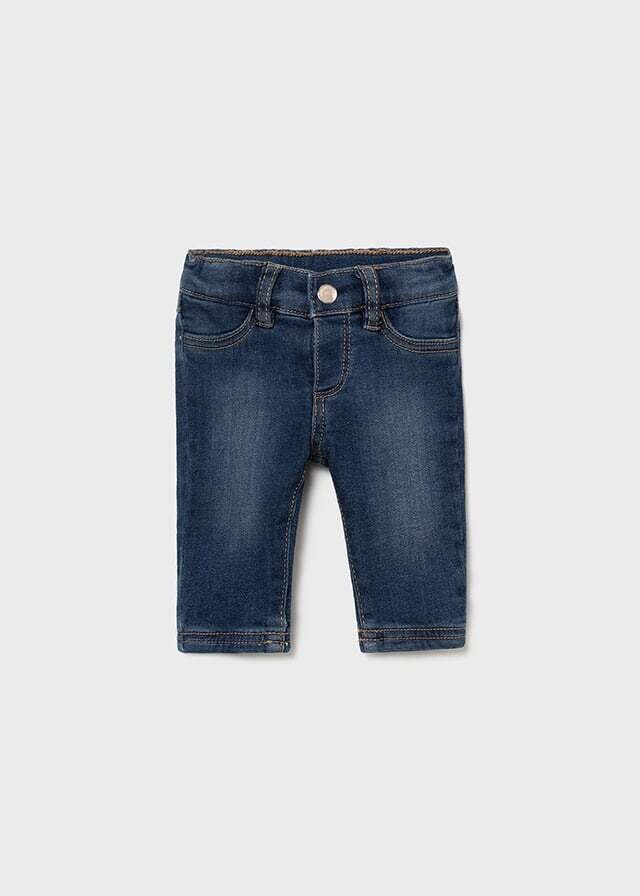 Mayoral- Newborn- Lined Denim Pants Girl