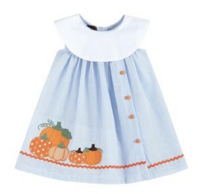 Lil Cactus- Holiday Seersucker Yoke Dress