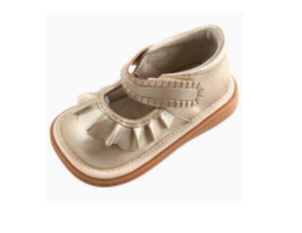 mooshu Trainers- Ruffle Mary Jane Squeaky Shoes