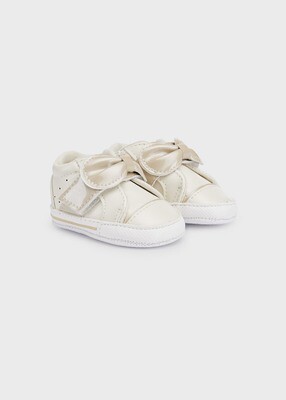 Mayoral- Newborn- Velcro Bow Sneaker Shoes