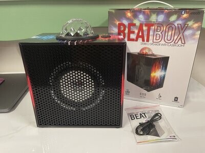 Trend Tech - Beatbox Stereo Speaker w/Laser Light Show 