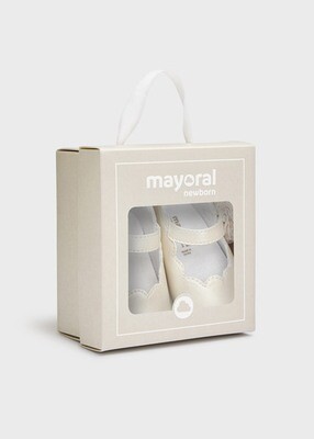 Mayoral- Newborn- Mary Jane w/Flower