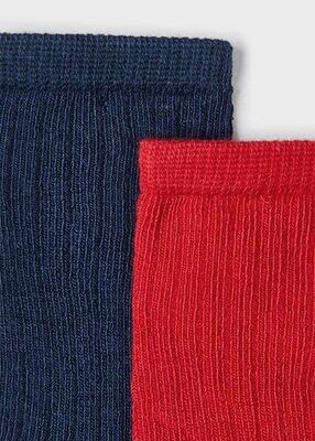 Mayoral- Newborn- 2 PC Dressy Sock Set