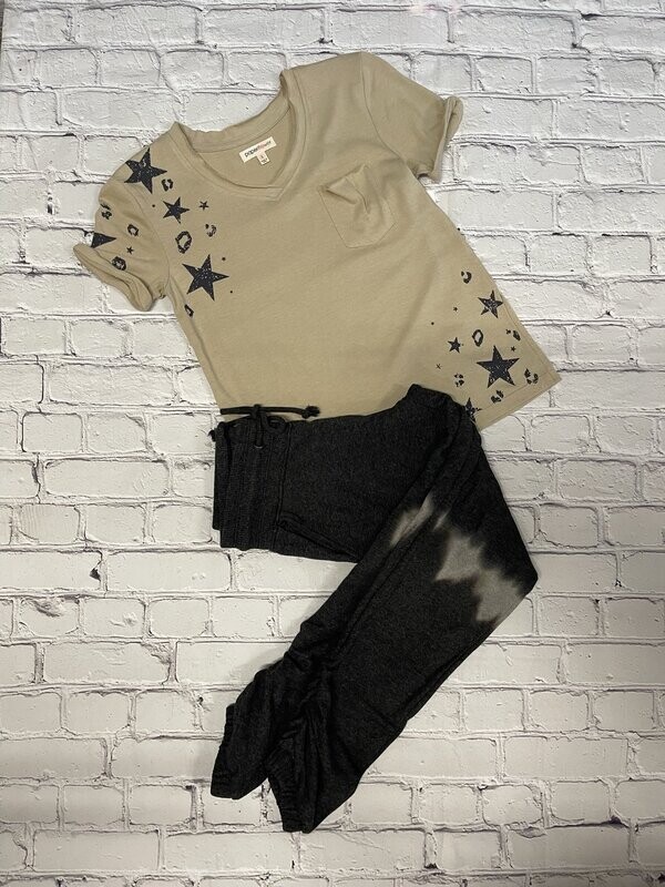 Paper Flower- Slouchy Pocket Tee &amp; Jogger