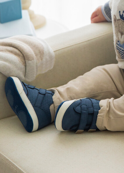 Mayoral- Newborn- Boy Shoes Double Velcro Straps