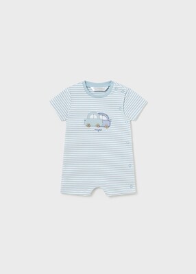 Mayoral- Newborn- Knit Striped Romper Better Cotton