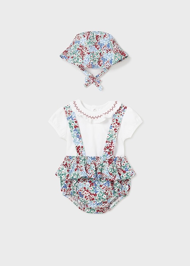 Mayoral- Newborn- 3PC Flowers Set Better Cotton