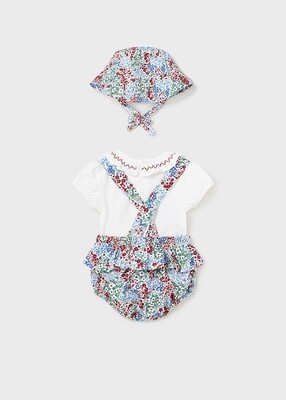 Mayoral- Newborn- 3PC Flowers Set Better Cotton