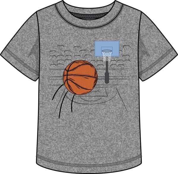 CR Sports- Applique/Graphic Basketball Tee