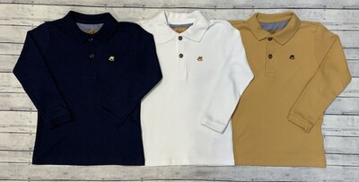 Up Baby- Long Sleeve Jersey Cotton Polo