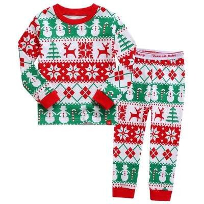 Vaenait Baby- Christmas Long Sleeve Pj's