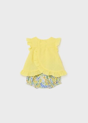 Mayoral- Newborn- Smocked Floral Bloomer Set Better Cotton