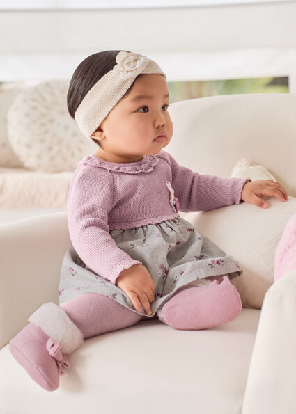 Mayoral- Newborn- Knit Dress Better Cotton