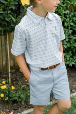 J.Bailey- Henry Performance Stripe Polo