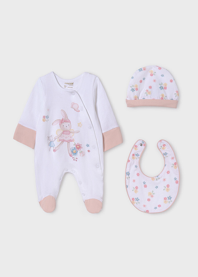Mayoral- Newborn- 3PC Sustainable Cotton Gift Set