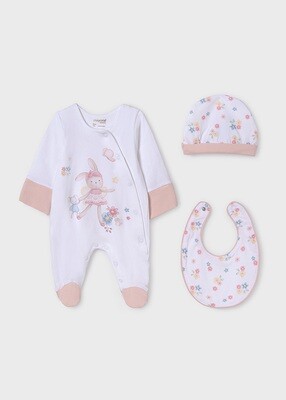 Mayoral- Newborn- 3PC Sustainable Cotton Gift Set