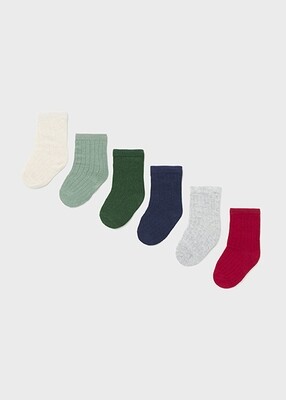 Mayoral- Newborn- 6 pack Socks Ecofriends