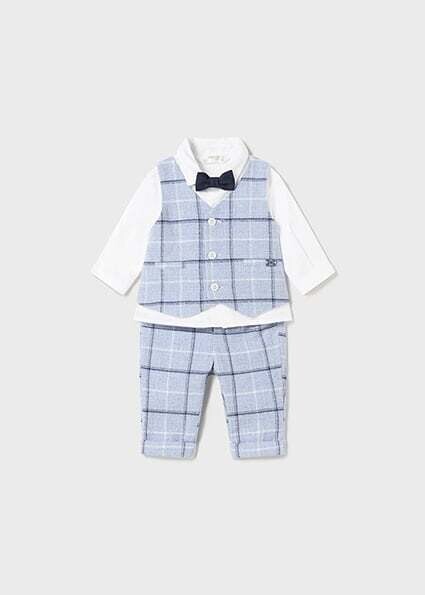 Mayoral- Newborn- Shirt-vest Pant Set w/Bowtie Occasion Wear