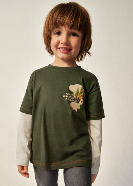 Mayoral- Mini- Double sleeved t-shirt Better Cotton boy